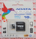 Карта памяти MicroSd 16gb class 10 ADATA