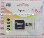 Карта памяти MicroSd 16gb class 10 Apacer