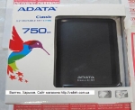 Внешний жесткий диск 2.5 750GB USB 2.0 ADATA ACH94-750GU-CBK Bla