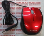 Мышка для пк DeTech DE-3062 USB Shiny Red