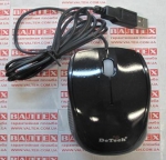 Мышка для пк DeTech DE-3062 USB Shiny Black