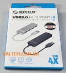 USB-хаб 4 порта ORICO FL02-WH-BP USB 2.0