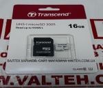 Карта памяти UHS-I microSD 300S 16gb class 10 Transcend