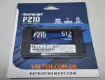 Новый 512 гб ссд Patriot P210 P210S512G25