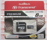 Карта памяти MicroSd 8gb class 10 Transcend