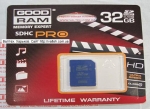 Карта памяти sdhc 32gb class 10 goodram
