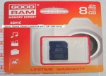 Карта памяти sdhc 8gb class 4 goodram