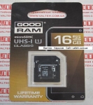Карта памяти MicroSd 16gb class 10 Goodram