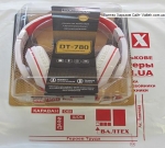 Наушники с микрофоном DeTech DT-780 White