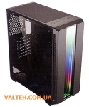 Корпус для пк с стеклом Golden Field GL704 3 LED FANS
